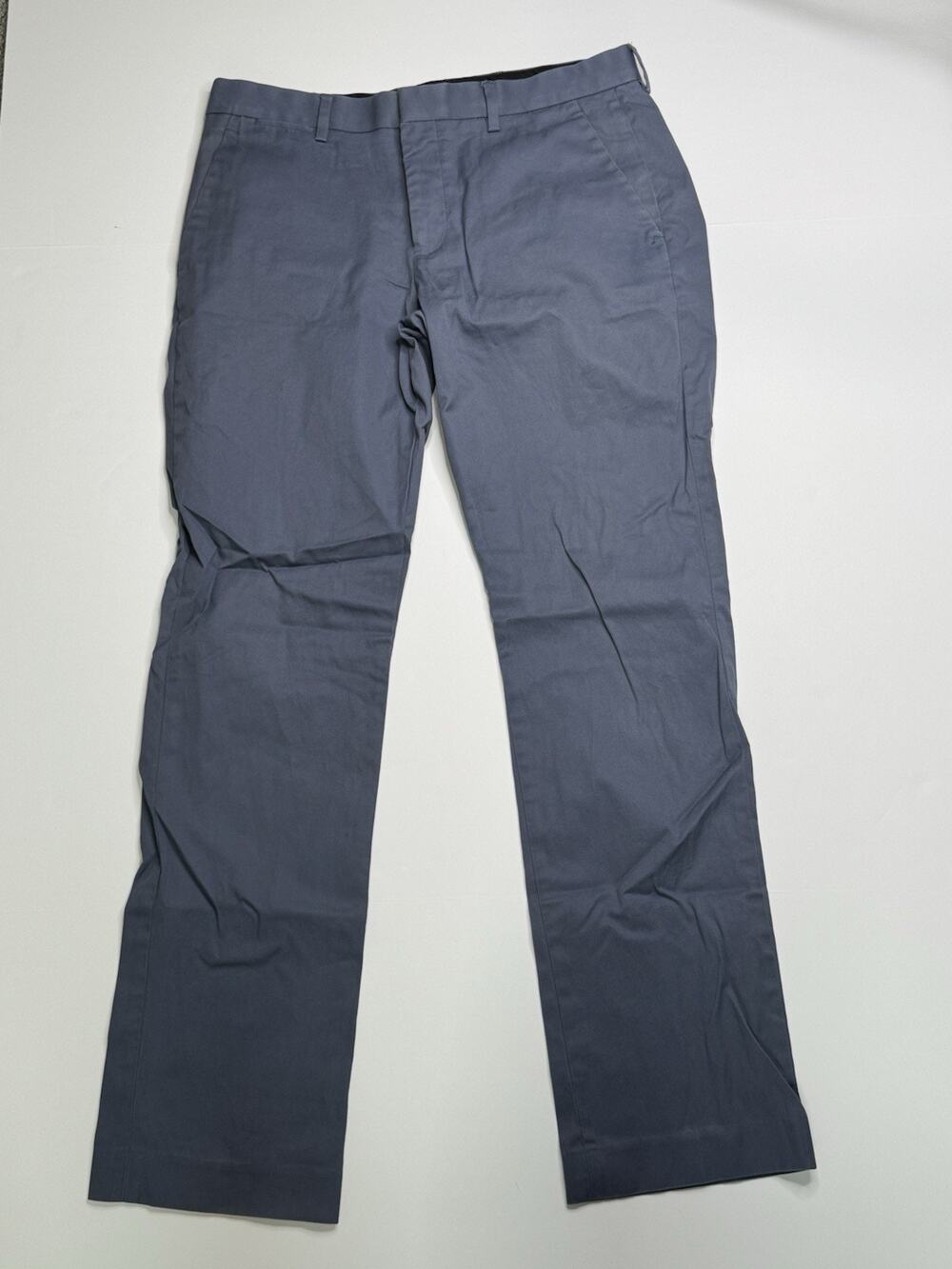 Express Photographer Navy Blue Slim Fit Chino Pants Mens 34x32 Stretch Cotton